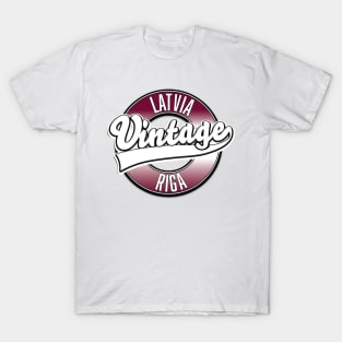 Riga Latvia vintage logo T-Shirt